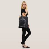 Pet Cat Fotonaam Tote Bag (Op model)