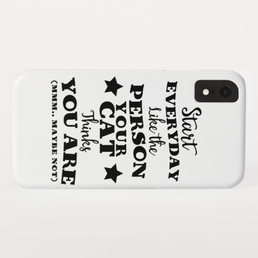 Pet Cat Funny Quote Case-Mate iPhone Case (Achterkant (horizontaal))