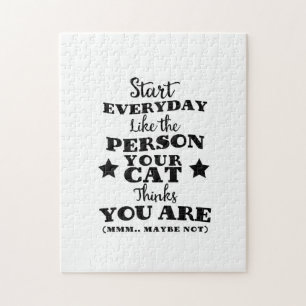 Pet Cat Funny Quote Legpuzzel