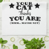 Pet Cat Funny Quote Theedoek (Gevouwen)