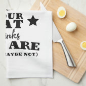 Pet Cat Funny Quote Theedoek (Quarter Fold)