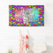 Pet Cat Gepersonaliseerde karakter verjaardag bann Spandoek (Insitu)