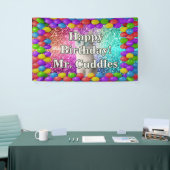 Pet Cat Gepersonaliseerde karakter verjaardag bann Spandoek (Beurs)