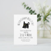 Pet Cat Halloween Herfst Gender onthulling Kaart (Staand voorkant)