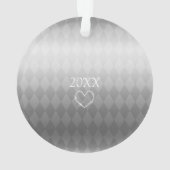 Pet Cat Kerst Wit Ornament (achterkant)