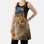 Pet Cat mam Aangepaste kattenfoto Alles-over afdru Schort (Insitu)