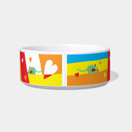 Pet CAT Medium Bowl "Eat Drink and be Furry!" Voerbakje