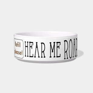 Pet CAT Medium Bowl "Ik ben Cat Hear me Roar" Voerbakje