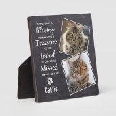 Pet Cat Memorial Fotoplaat (Voorkant)