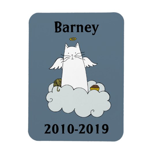 Pet cat memorial magnet magneet (Verticaal)