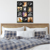 Pet Cat Memorial Photo Collage Canvas Afdruk (Insitu (Slaapkamer))