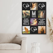 Pet Cat Memorial Photo Collage Canvas Afdruk