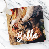 Pet Cat Memorial Quote Moderne Simple Chic Foto Sleutelhanger