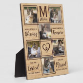 Pet Cat Memorial Unieke fotocollage Fotoplaat (Zijkant)