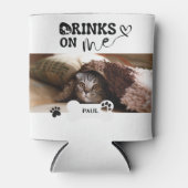 Pet Cat Name Custom Photo Funding Blikjeskoeler (Voorkant)