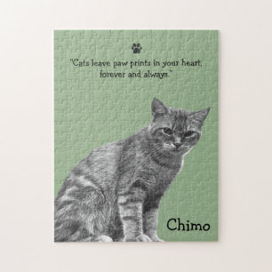 Pet Cat Photo Afbeelding Gepersonaliseerde Sjabloo Legpuzzel