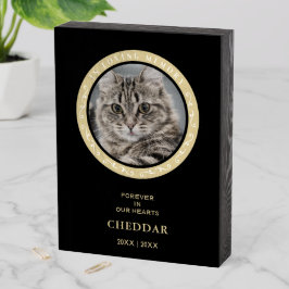 Pet Cat Photo Ornamental Herinnering geliefd Houten Kist Print