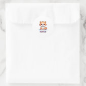 Pet Cat Ronde Sticker (Tas)