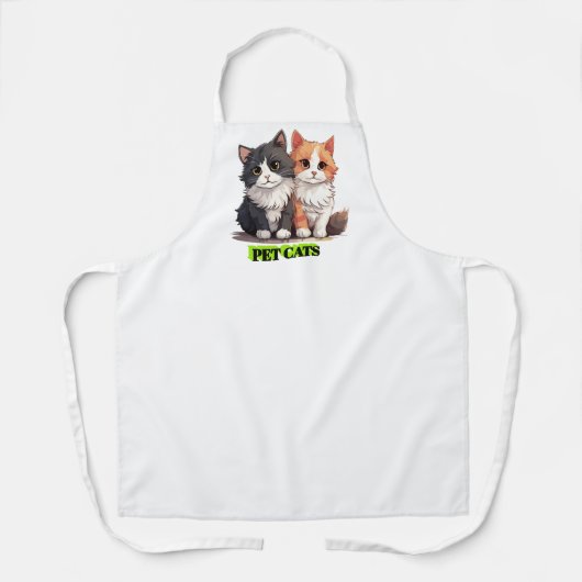 Pet cat schort (Voorkant)