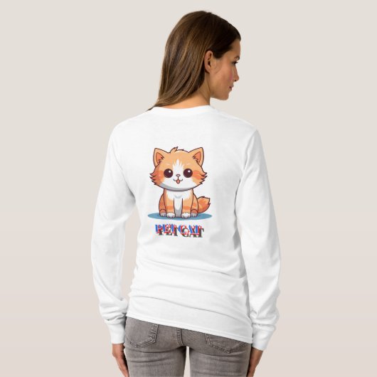 Pet Cat T-shirt (Achterkant volledig)