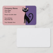 Pet Cat Theme Trendy Design Visitekaartje (Voorkant / Achterkant)