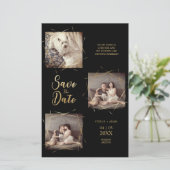 Pet Cheap Moderne kalligrafie 3 Foto's Verloving (Staand voorkant)