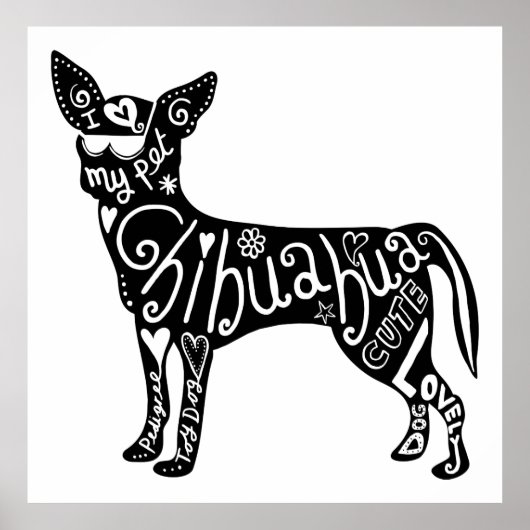 Pet Chihuahua Dog Poster (Voorkant)