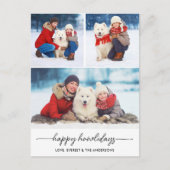 Pet Christmas Happy Howlidays Hond Fotocollage Feestdagenkaart (Voorkant)