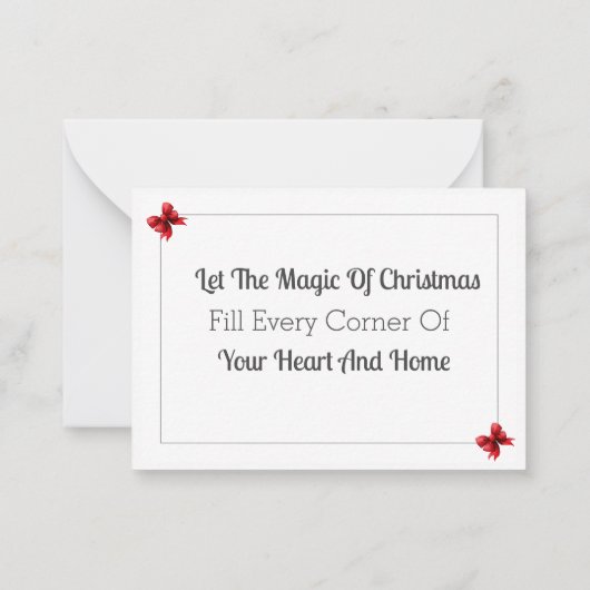 Pet Christmas Kaarten: Schattigee Dog Flat Note Ka Notitiekaartje (Achterkant)