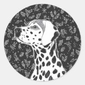 Pet christmas  ronde sticker (Voorkant)