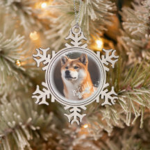 Pet Christmas Silver Ornament Kaart
