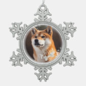 Pet Christmas Silver Ornament Kaart (Voorkant)