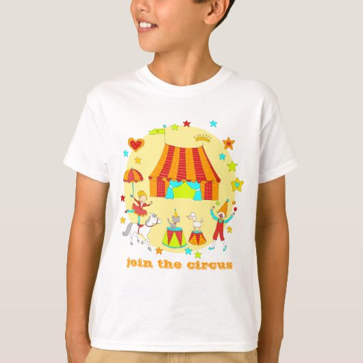 Pet Circus - "Doe mee met het circus" T-shirt (Voorkant)