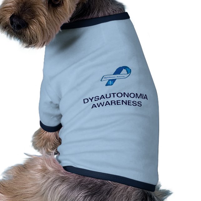 Pet Clothing - Ringer Dysautonomia Awareness T-shirt (Achterkant)