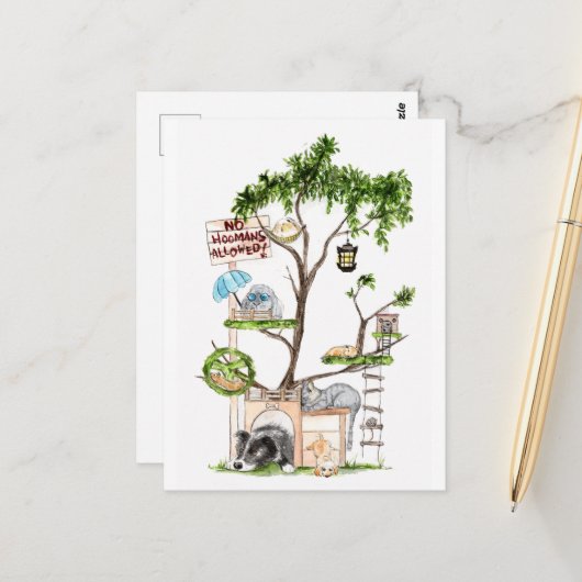 Pet Clubhouse - DNM Briefkaarten (Voorkant / Achterkant in situ)