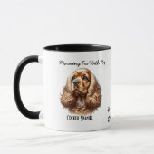  Pet Cocker Spaniel Paws Brown Personalize Mok (Links)