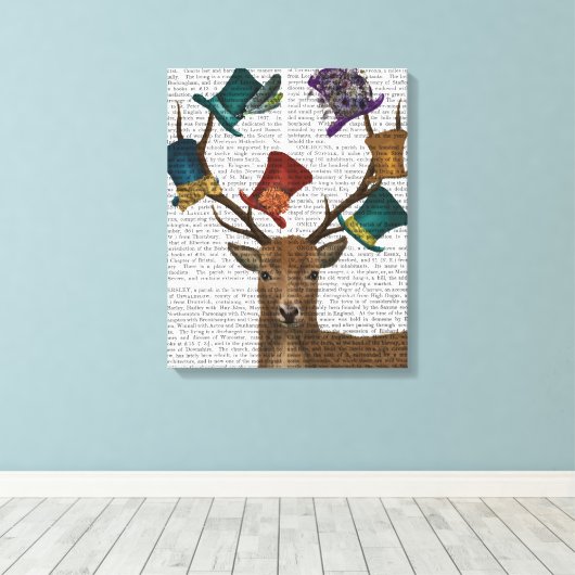 Pet Collector Deer Canvas Afdruk (Insitu (Houten vloer))