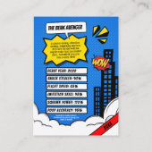 Pet Comic Trading Kaart Funny Custom Bird Gift Contactkaartje (Achterkant)