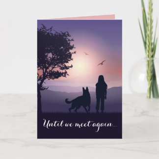 Pet Condolence Dog Loss Personalized Sympathy Kaart