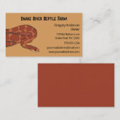 Pet Corn Snake Reptile Breeder Visitekaartje (Voorkant / Achterkant)