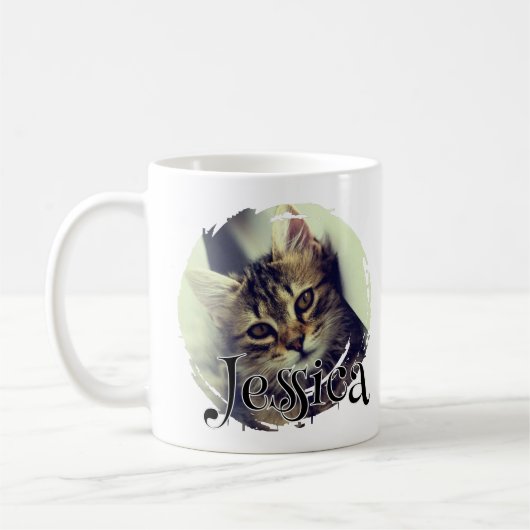 Pet Custom Photo, Name Mug Design Koffiemok (Links)