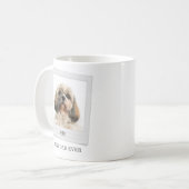 Pet Dad Birthday Lijst Personalized Dog Photo Koffiemok (Voorkant links)