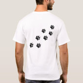 Pet Dad Shirt w/ paw afdrukken (Achterkant)