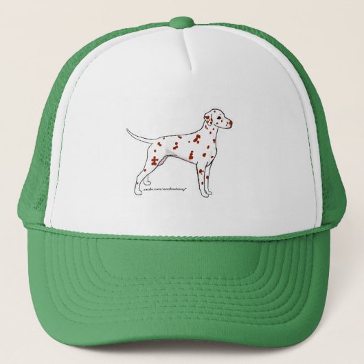 Pet: Dalmatiaans met leverspotternij Trucker Pet (Voorkant)