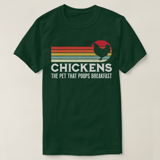 Pet dat Poops Breakfast Funny Farmer doorbreekt T-shirt (Design voorkant)