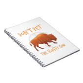 Pet de fluffy Koe Bison Buffalo niet nationaal. Notitieboek (Rechterzijde)