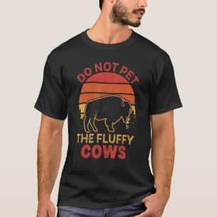 Pet de fluffy Koe Bison Yellowstone Buffa niet in T-shirt