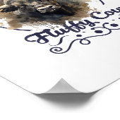 Pet de Fluffy Koe Bison Yellowstone Park niet in Poster (Hoek)