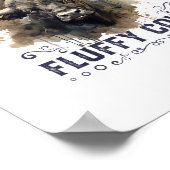 Pet de Fluffy Koe Bison Yellowstone Park niet in Poster (Hoek)