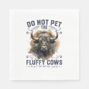 Pet de Fluffy Koe Bison Yellowstone Park niet in Servet